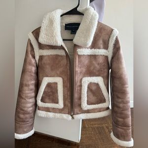French Connection Copper Jacket with Fur